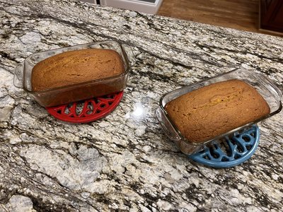 Two Banana Bread Loaves
